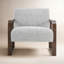 Lexington Boucle Accent Chair Mercury Gray