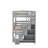 Full Size Triple Bunk Bed With Staircase-558399451