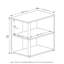 Table de bout haute de 18,5 po Crismatt-69756318