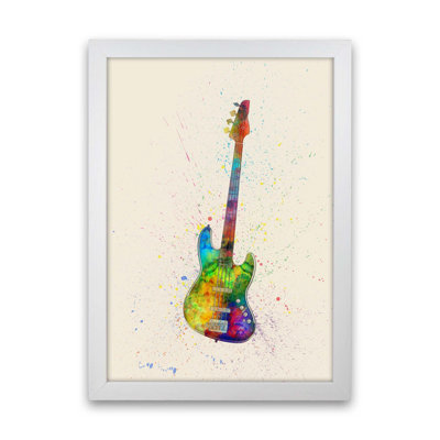 Electric Bass Guitar by Michael Tompsett - 1 Piece Wall Art