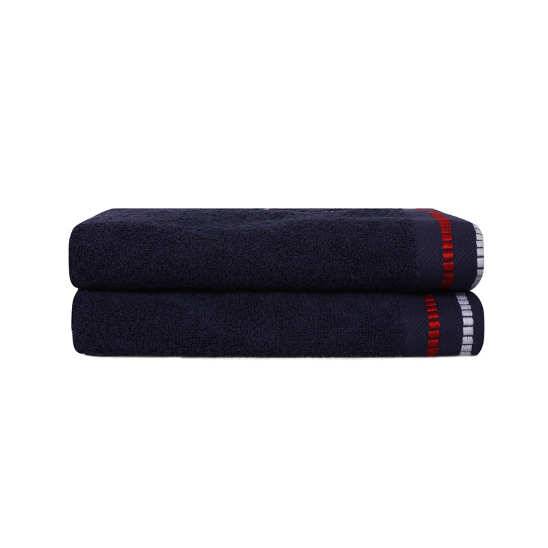 2 Piece 100% Cotton Hand Towel Set, Blue