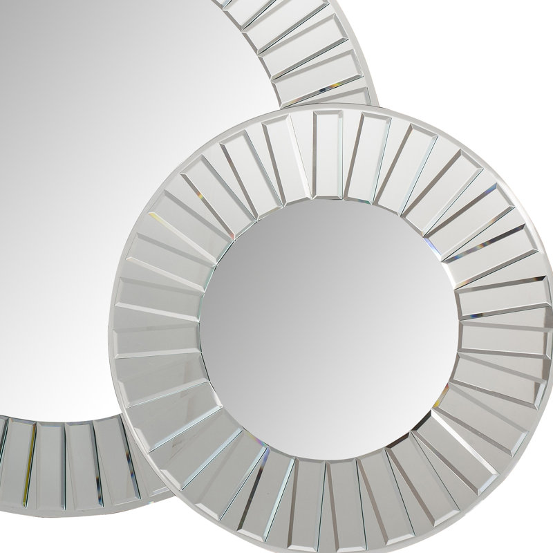 Quonochontaug Glass Flat Wall Mirror, 60 cm H x 60 cm W