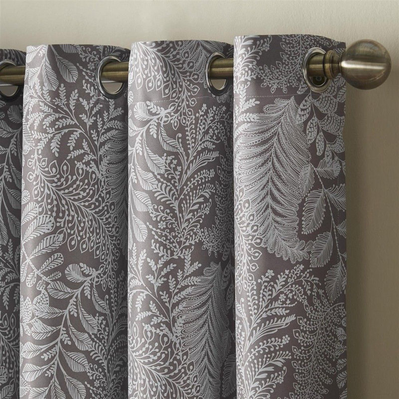 Iniguez Room Darkening Curtain Pair, 229cm W x 183cm L, Latte