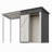 Durable 5X3ft Galvanized Steel Shed & Gazebo Combo, Easy Assembly Lean-To Storage With Open Pergola, All-Weather 2-In-1 Garden Shed For Tool Storage, Patio, Backyard