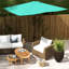 Parasol de patio rectangulaire 6,5 pi x 10 pi, protégé, manivelle et inclinaison facile, parasol sarcelle 10 pi, filet de protection, angle d'inclinaison réglable,