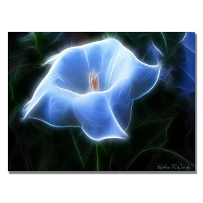 « moonflower open big » par kathie mccurdy,, impression sur toile