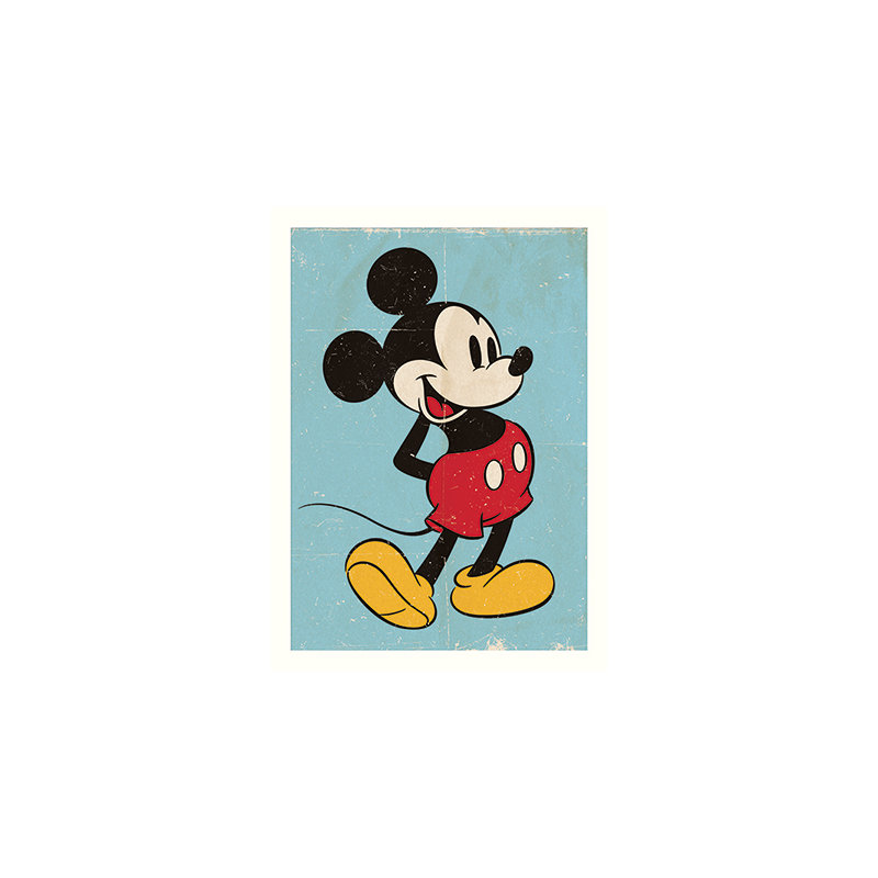 Mickey Mouse Retro Graphic Art
