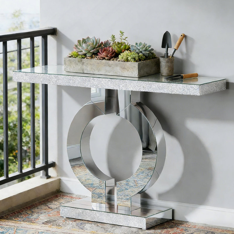 Mirrored Hall Table,Sofa Table,Console Table,Nightstand