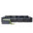 Modular L-Shaped Sectional Sofa with Ottoman and High-Density Foam-418996173