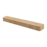 Modern Ember Alfama  Fireplace Wood Mantel Shelf with Fluted “Reed” Details