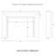 Modern Ember Everly Wood Fireplace Mantel Surround Kit in White | 56" x 42" Opening | 54"-1607769747-1607769745