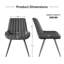 Modern Dining Chairs 54.8*46.9*83.2cm Tech Fabric Upholstery with Stylish Design Sofa-Level Cushioning Pet-Friendly Durable Scratch Resistant for Kitchen Dining Room or Home Office-1022161956-1013287210