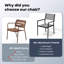 Fauteuil de salle à manger Deen-907984592-915251141