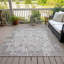 Tapis taupe Xhevrie intérieur / extérieur lavable à la machine-112122874