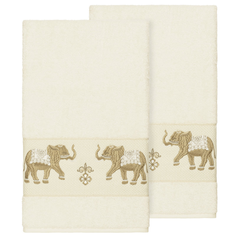 Quinn Turkish Cotton Midweight Bath Towel, Cream