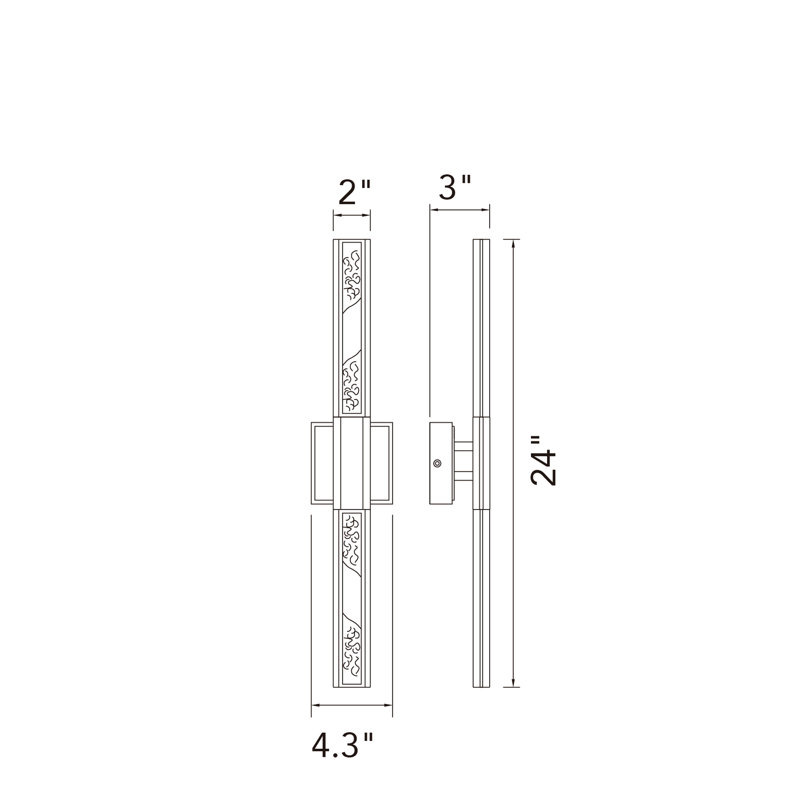 Fernada LED Vanity Light, Brass