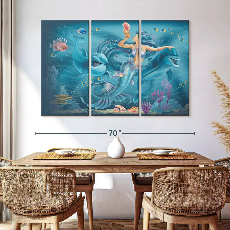 Kelan Singing Mermaid, 42" H x 65" W