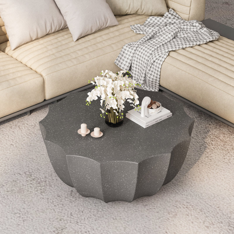 Table basse moderne d'extérieur et d'intérieur imperméable, Grey