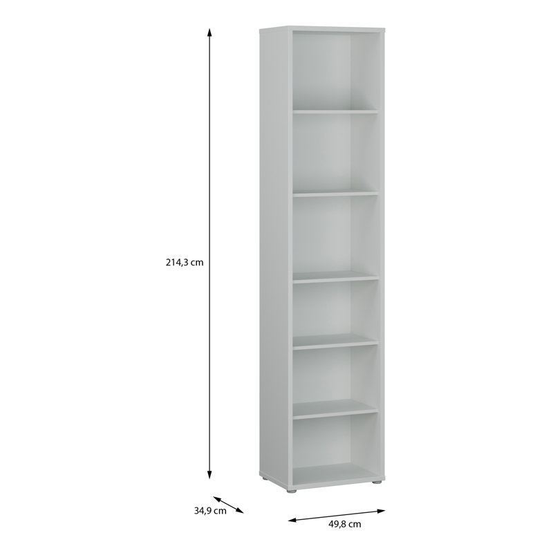 Rydar 214.3cm H x 49.8cm W Standard Bookcase