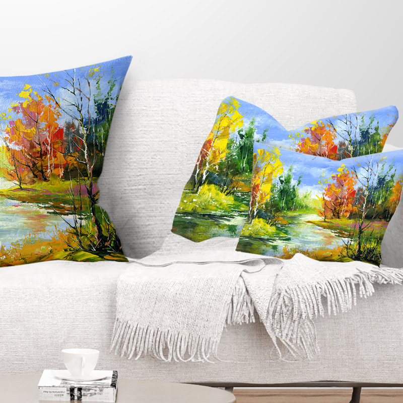 Coussin lombaire Landscape Fusion of Autumn Shades