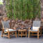 Nimes 2-Person Teak Outdoor Seating Group