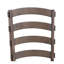 Assise en tissu gris avec ensemble de salle à manger au fini brun rustique et chêne - Fonction et style - Chêne, chaises