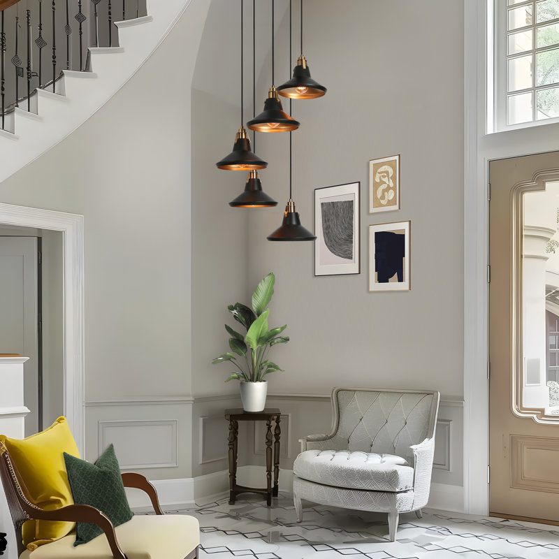 Germanton Cluster Cone Pendant, 5 Light