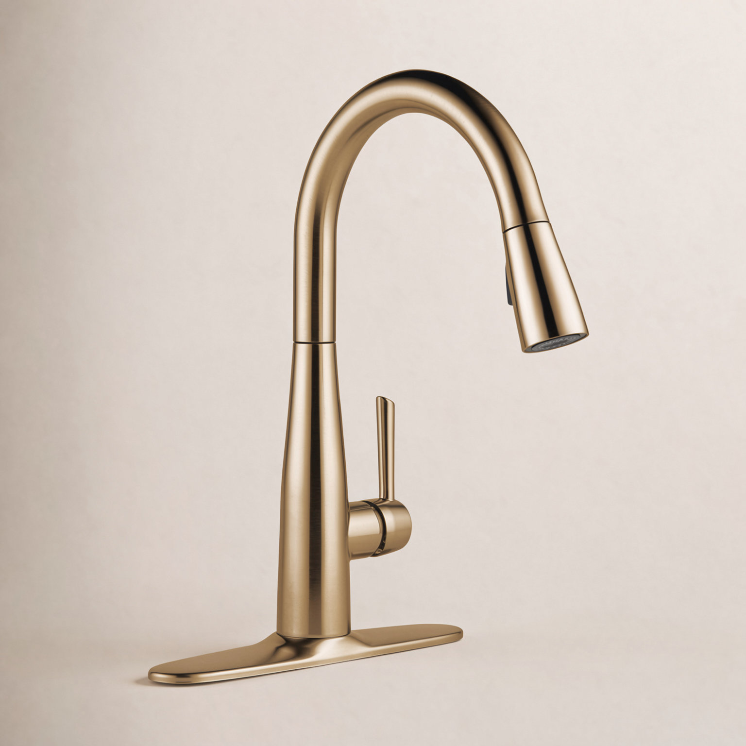 Essa Pull-Down Kitchen Faucet, Champagne Bronze