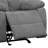 Gray Chenille Glider Recliner
