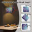  Lampe sur pied à arc Arc à papillons magiques en fleurs pastels doux Grand lampadaire moderne à DEL Abat-jour réglable en lin 3 températures de couleur