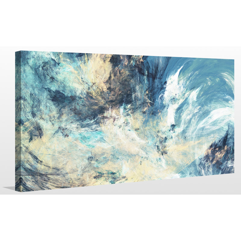 « sensation blue », reproduction d’art sur toile tendue, H 36 po x l 60 po x P 1,5 po
