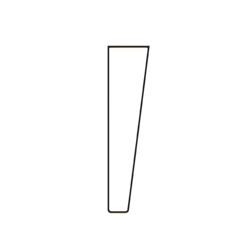 Berzan Table Leg, 40 H x 5 W x 10 D cm