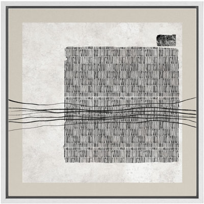 " Geometric Gray White Pastel Square Polygons "