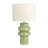 Stoneware Table Lamp with Linen Shade-53327652-53327653