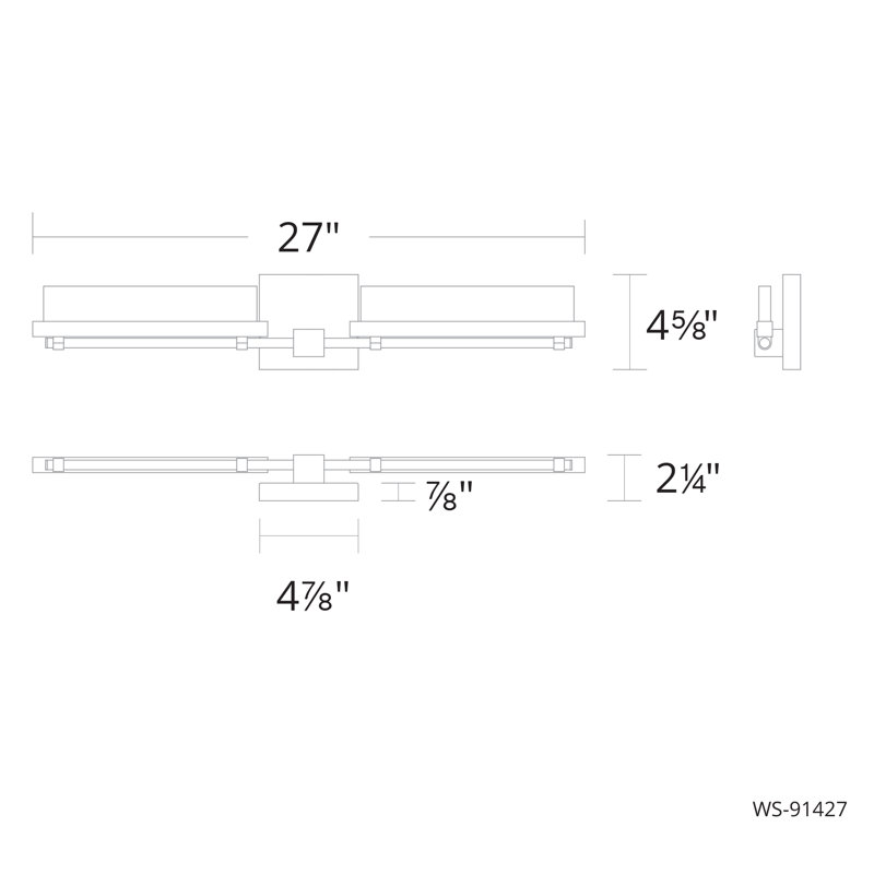 2 - Light LED Vanity Light