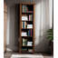 Bibliothèque de rangement américaine en chêne massif Minimalist