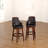 Edens Swivel Upholstered Counter Stool with Solid Wood Frame-1934003576