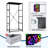 4 Drawer Dresser for Bedroom, Narrow Chest of Drawers, Wooden Top and Study Iron Frame 18"x37.5"-(WxH)