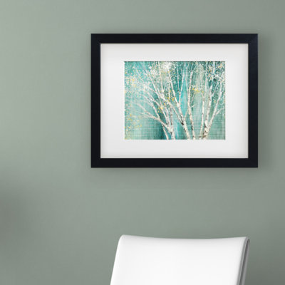 «Blue Birch», reproduction de peinture acrylique sur toile