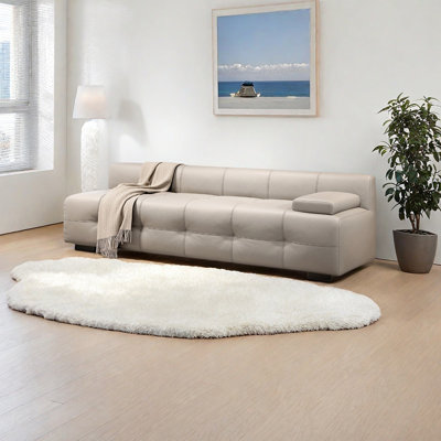 Élégante chaise longue élégante en similicuir