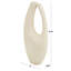 Paper Mache Abstract Curved Decorative Vase with Handle