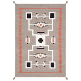 Hand Woven Cotton and Wool Oriental Area Rug