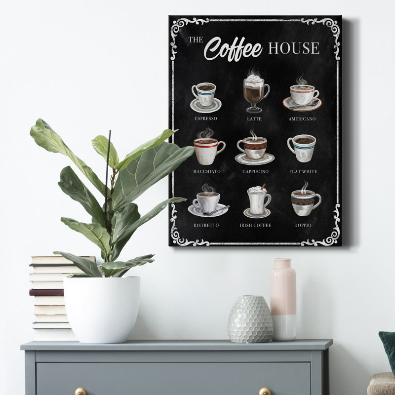 The Coffee House - Wrapped Canvas Print, 20" H x 16" W x 1.5" D