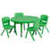 Goddard Round Plastic Height Adjustable Activity Table Set with 4 Chairs
