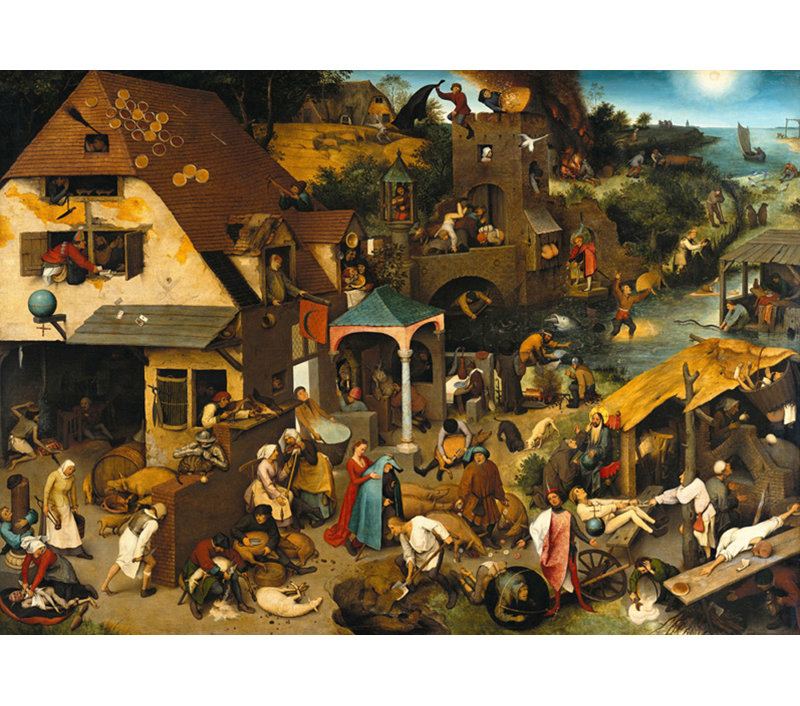 Netherlandish Proverbs, 17" H x 24" W