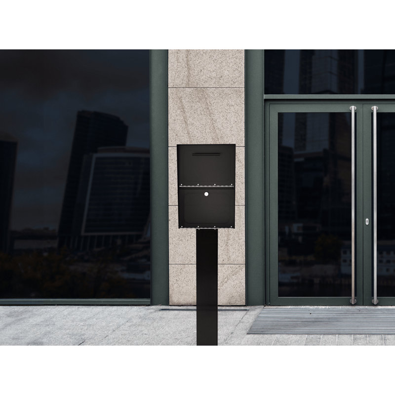 Oasis Locking Post Mount Drop Box Black, Black