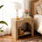 Wood Nightstand With Storage, Modern Night Stand For Bedroom, 27.56" W X 15.75" D X 25.59" H-120921213