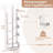 Tree Bookshelf 5-Tier Freestanding Display Rack, Corner Storage Organizer for Living Room Bedroom Office