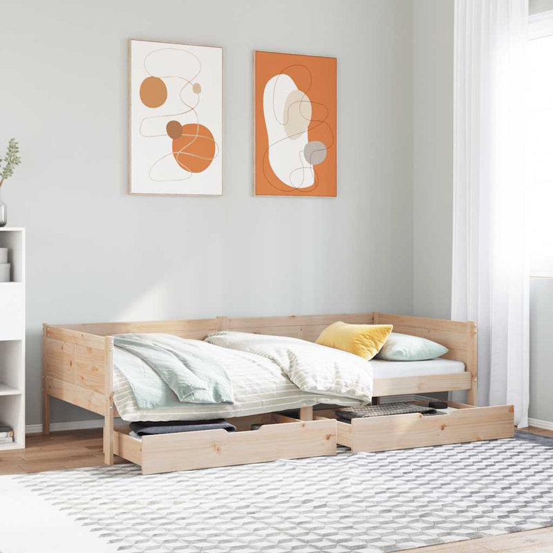 Daybed With Drawers Without Mattress Solid Wood