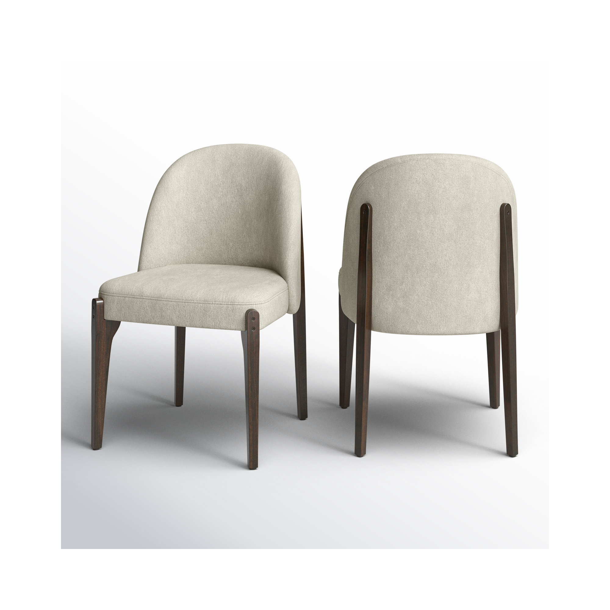 Pietta Dining Chair (set of 2), Luna Gray